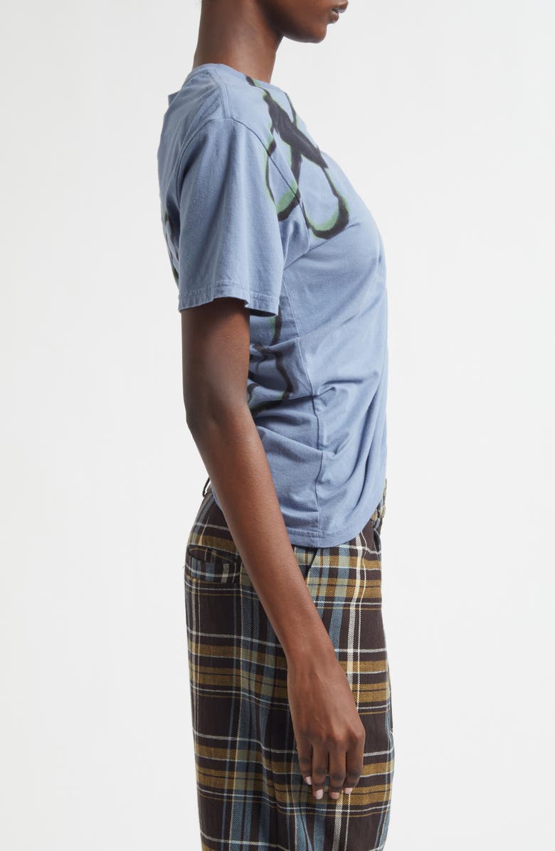 Collina Strada Clover Organic Cotton T-Shirt, Alternate, color, Navy Bug