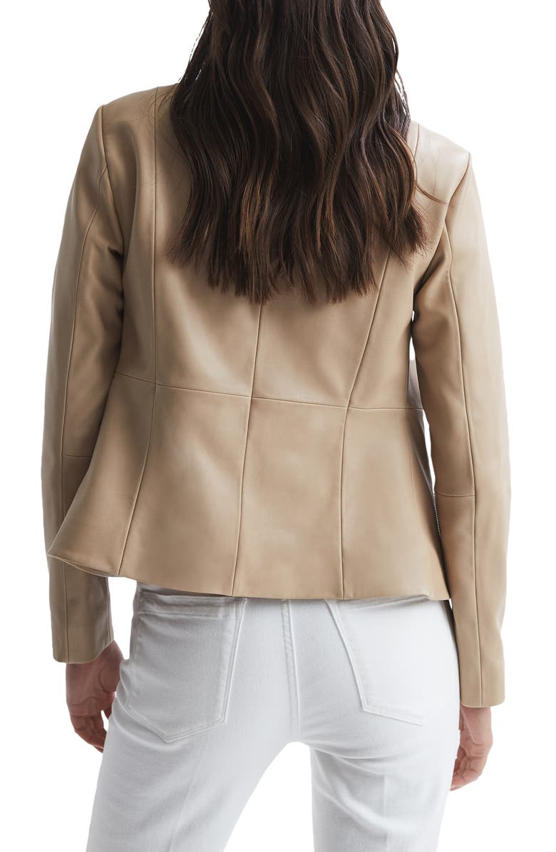 Reiss Ania Leather Jacket, Alternate, color, 