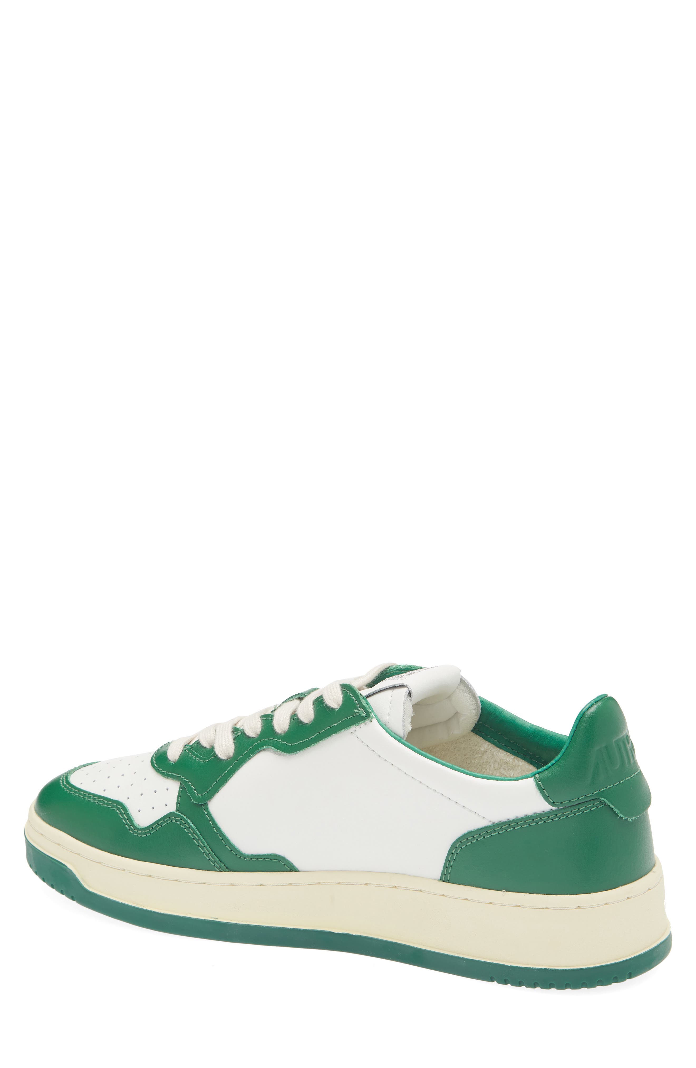 AUTRY Medalist Low Sneaker, Alternate, color, Leat/ Leat Wht/ Green