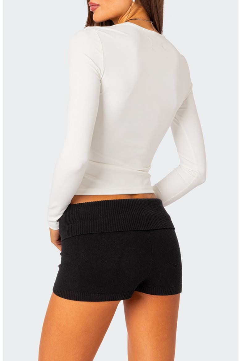 Tay Long Sleeve Crop Top, Alternate, color, WHITE