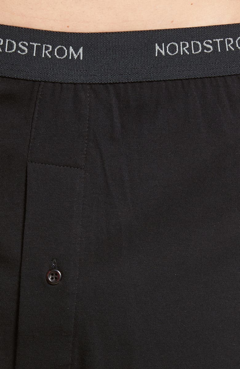 Nordstrom 3-Pack Supima<sup>®</sup> Cotton Boxers, Alternate, color, Black