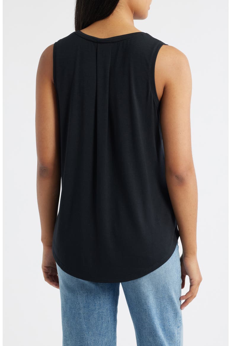 Kauai Lattice Tank Top, Alternate, color, BLACK