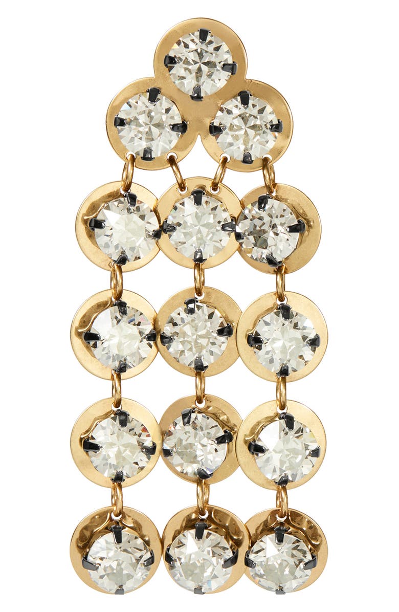 Tory Burch Crystal Chandelier Earrings, Alternate, color, 