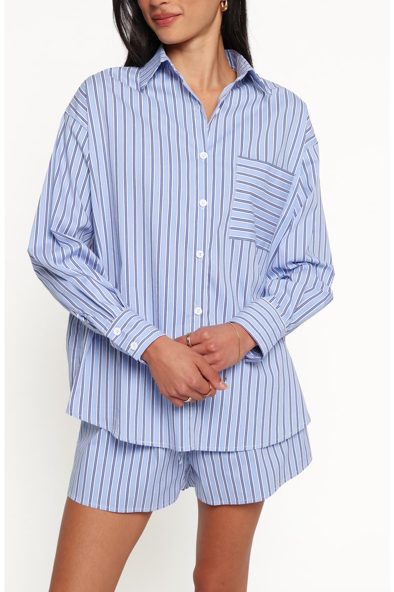 Ashlyn 2-Piece Cotton Short Set, Alternate, color, BLUE STRIPE