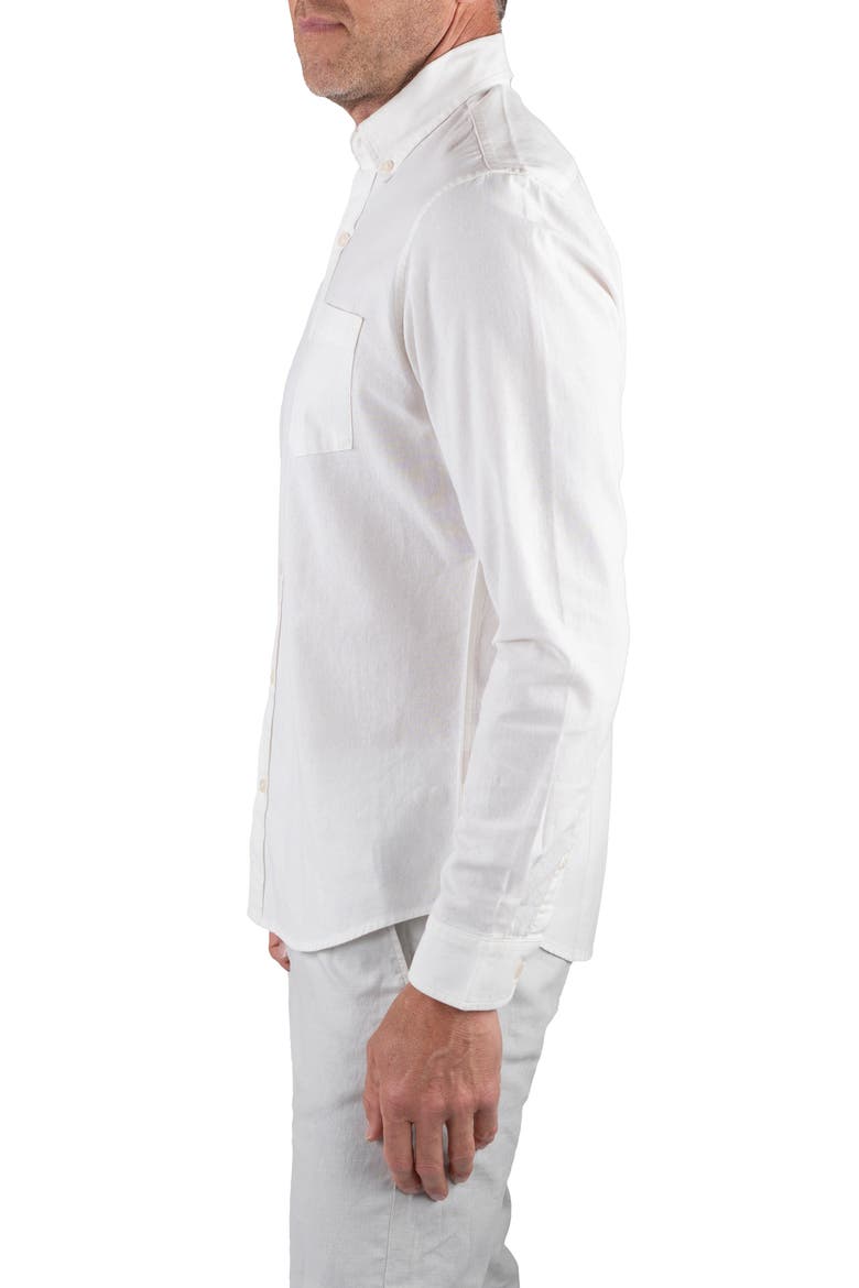 Classic Fit Cotton Oxford Button-Down Shirt, Alternate, color, WHITE