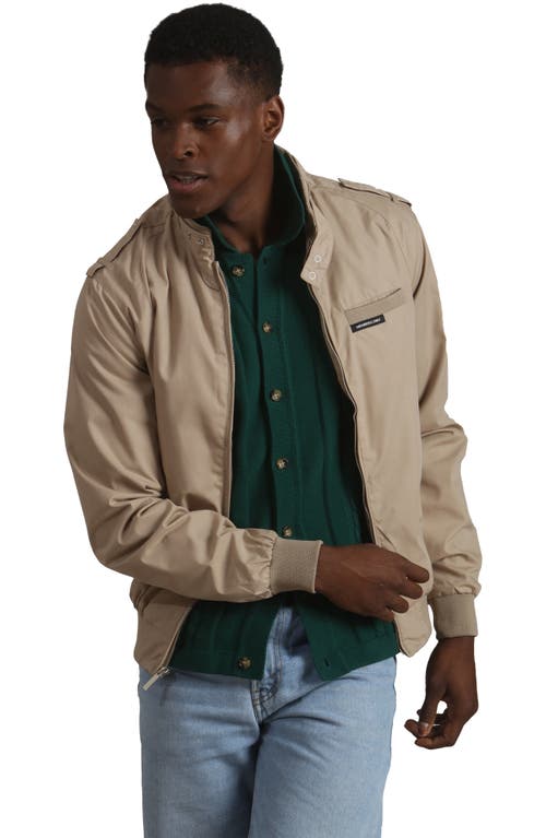 Members Only Classic Iconic Racer Jacket In Neutral
