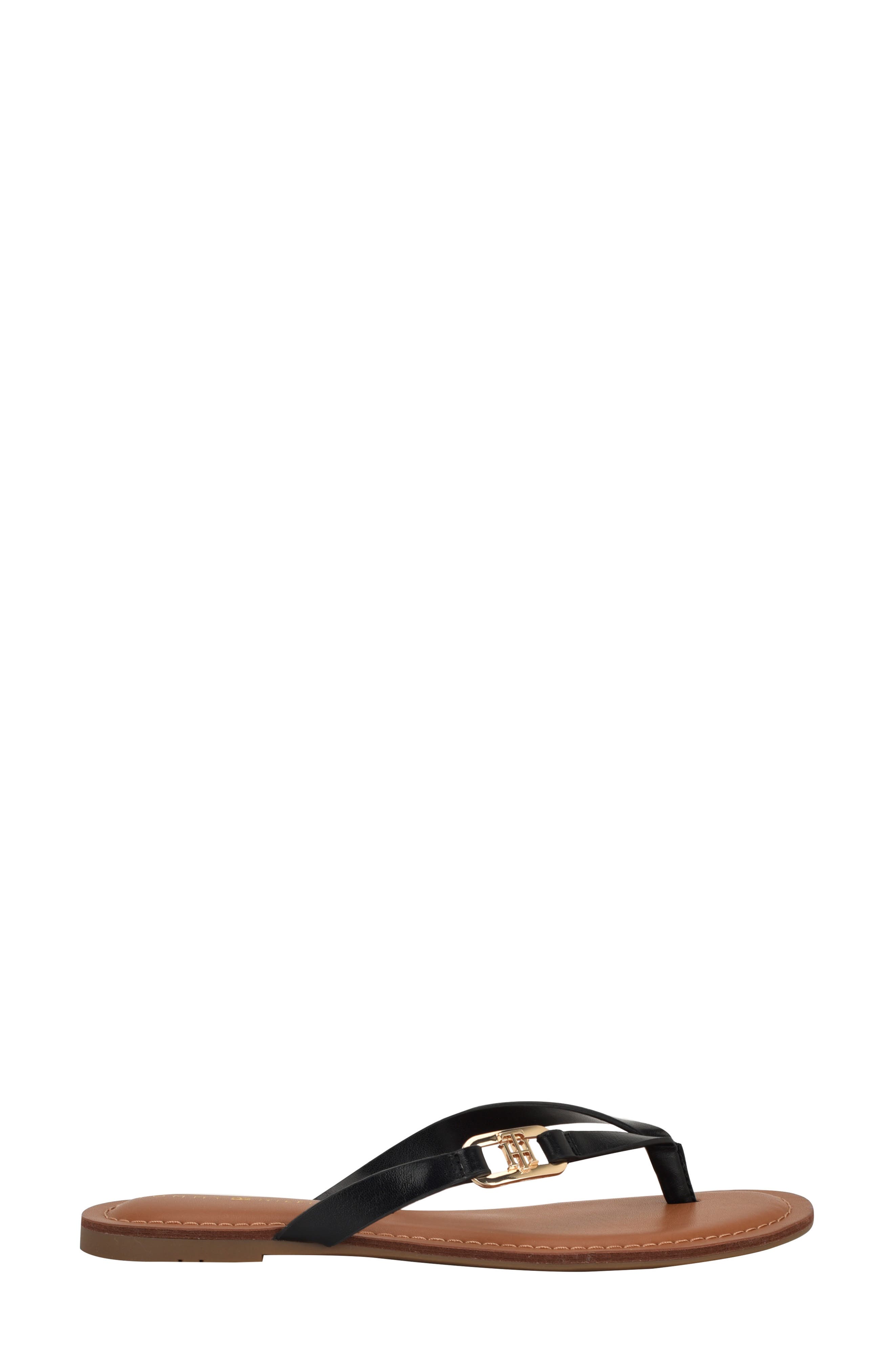 Tommy Hilfiger Liande Thong Sandal, Alternate, color, Black