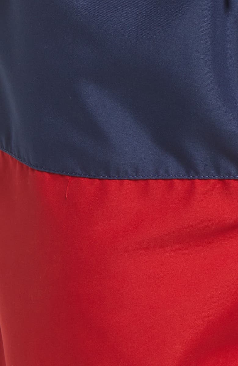 Tommy Bahama Naples Regatta Colorblock Swim Trunks, Alternate, color, Chili Pepper