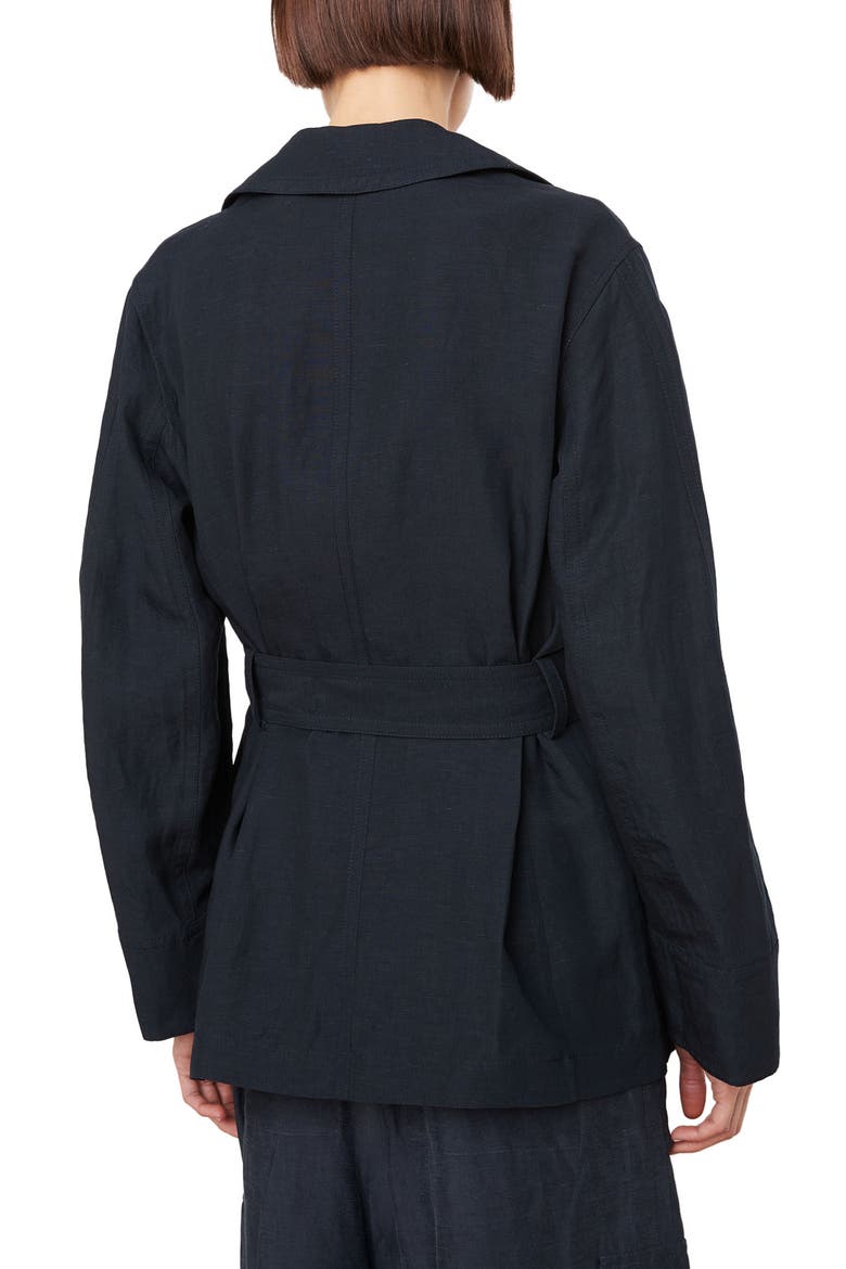 Belted Jacket, Alternate, color, MARINA