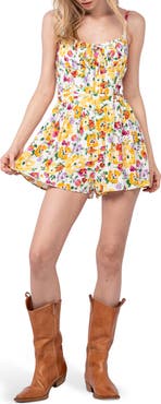 Sky to Moon Floral Mini Romper
