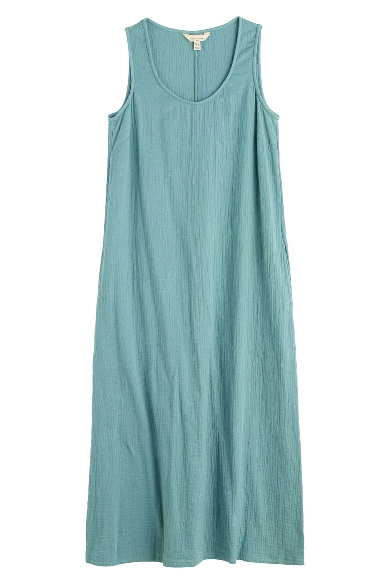Helleborne Sleeveless Organic Cotton Dress, Alternate, color, SARDINE