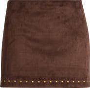 KITTENISH Faux Suede Skort