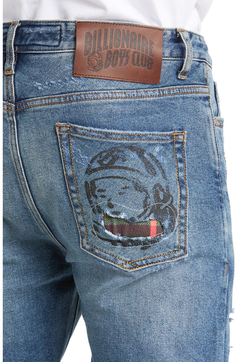 Moon Trail Rip & Repair Stretch Jeans, Alternate, color, ASTRA