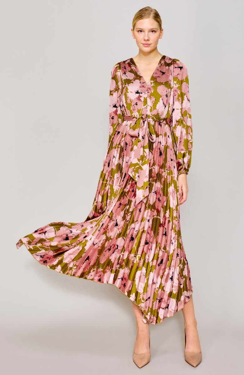 MELLODAY Pleated Asymmetrical Maxi Dress Nordstromrack — free download