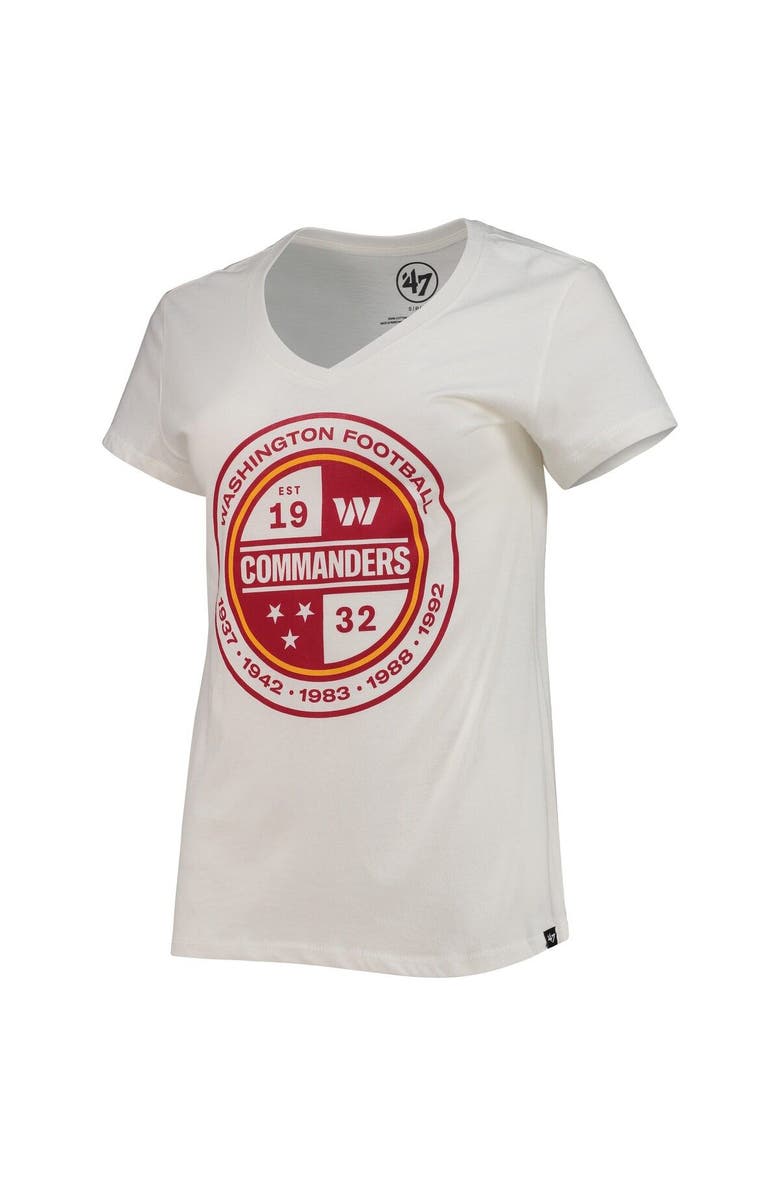 '47 Women's '47 White Washington Commanders Imprint Ultra Rival V-Neck T-Shirt, Alternate, color, White