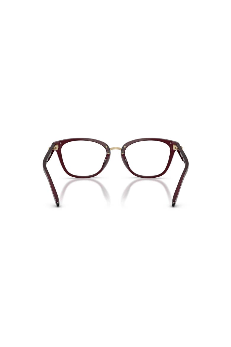 52mm Square optical glasses, Alternate, color, Red