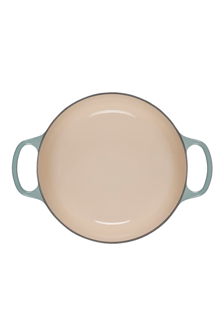 Signature 5.5-Quart Round Enamel Cast Iron French/Dutch Oven, Alternate, color, SEA SALT