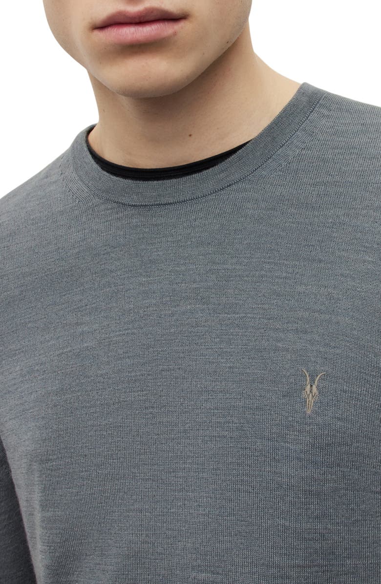 AllSaints Mode Merino Wool Crewneck Sweater, Alternate, color,
