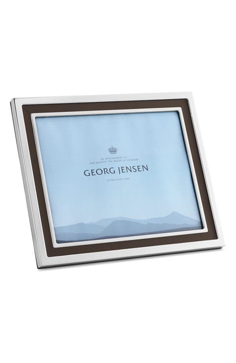 Stainless Steel & Leather Picture Frame