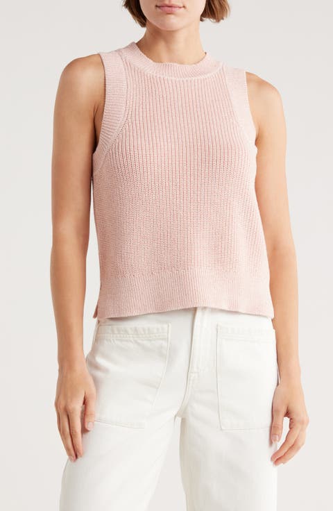 Demi Cotton Sleeveless Metallic Sweater