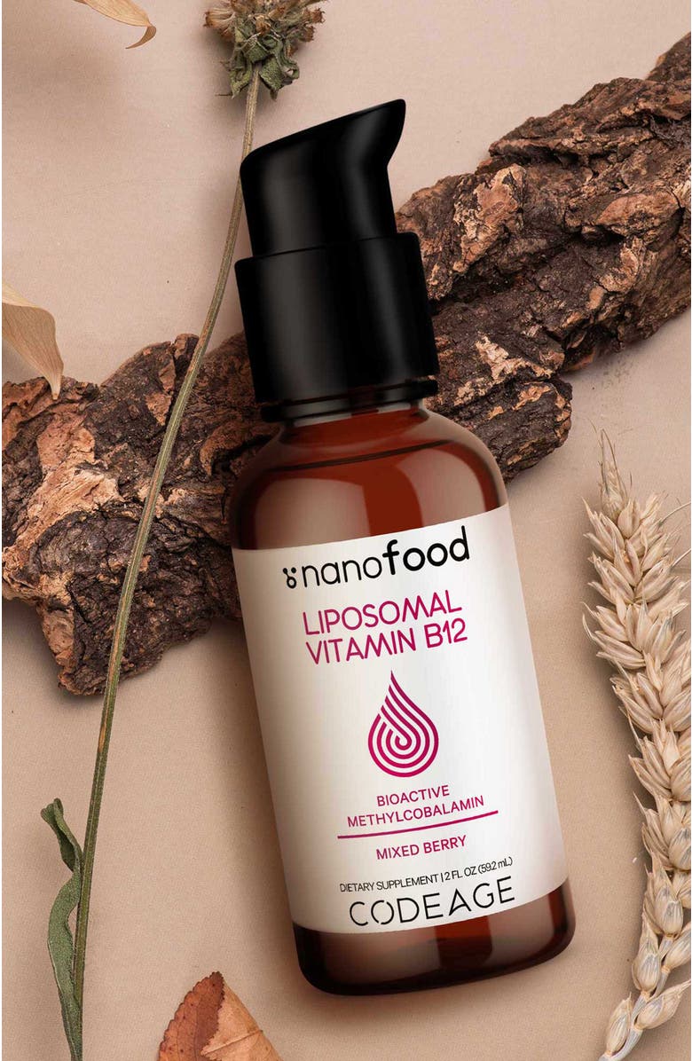 Codeage Liposomal Vitamin B12 Liquid Supplement, Alternate, color,