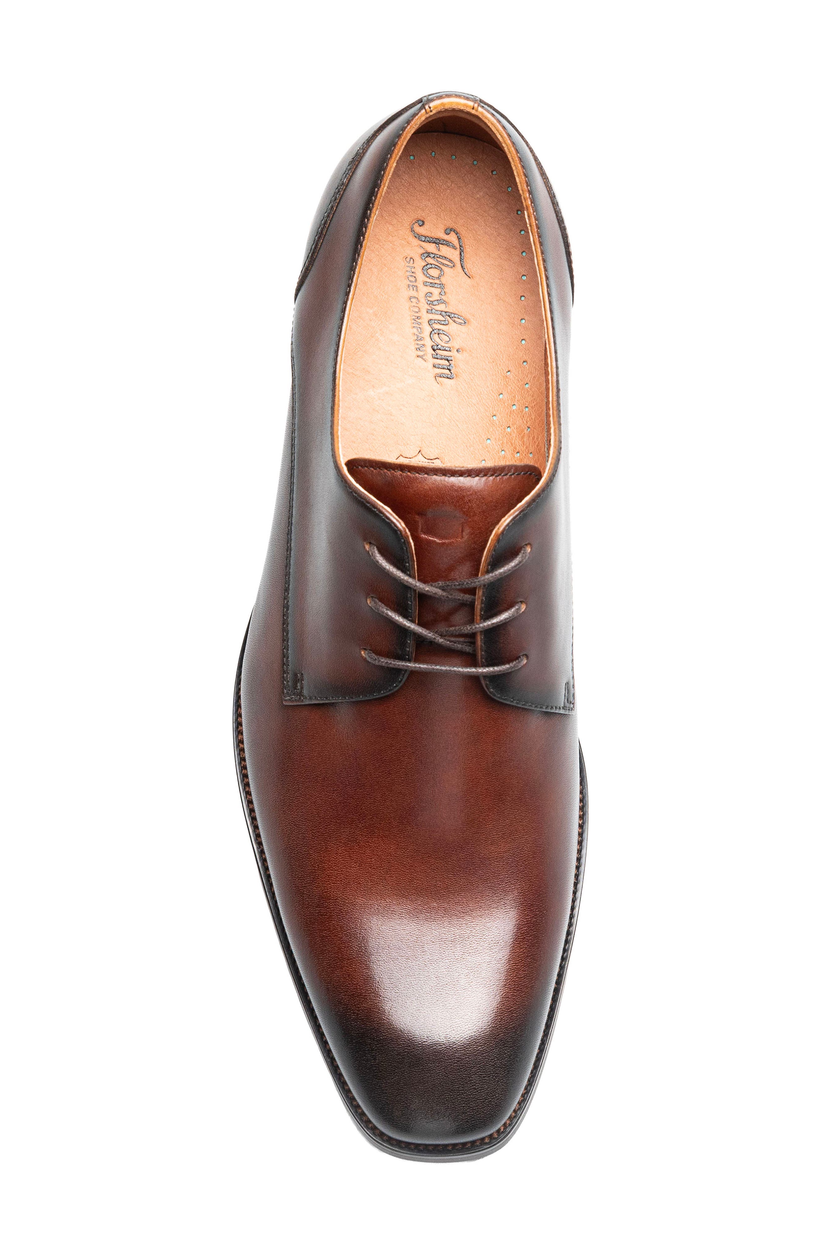 Sorrento Lux Plain Toe Derby, Alternate, color, BROWN