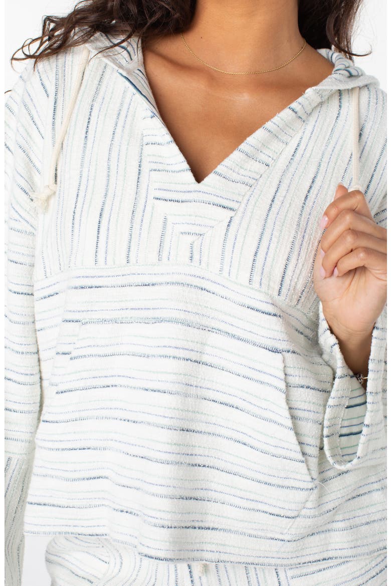 Rich Coast Stripe Hoodie, Alternate, color, CLOUD DANCER