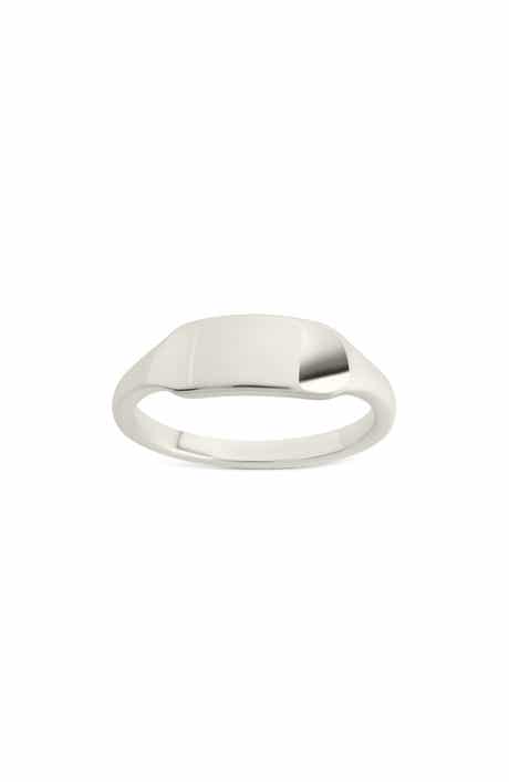 Sterling Forever Carol Polished ID Band Ring