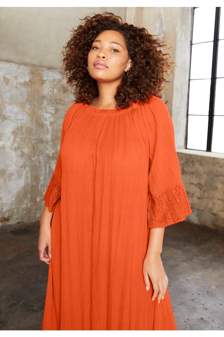 Off-The-Shoulder Maxi Dress, Alternate, color, NAVY