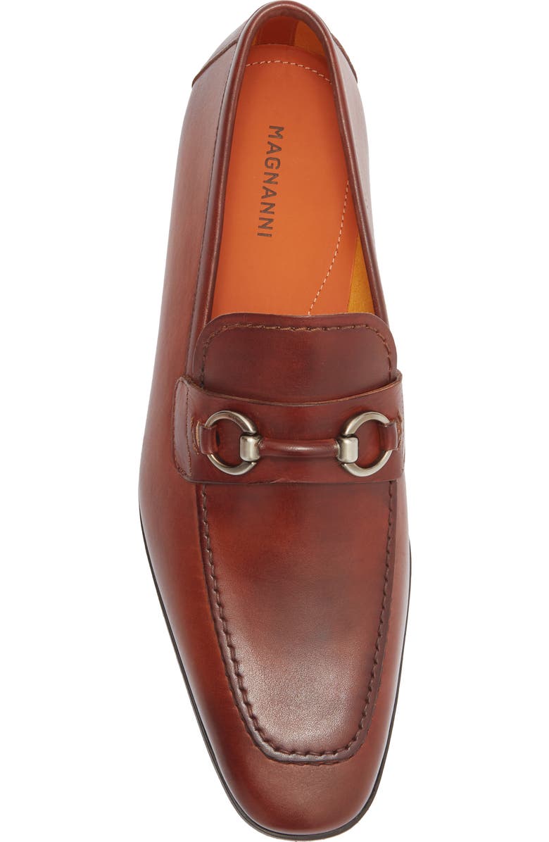 Magnanni Voto Leather Bit Loafer, Alternate, color, Cognac