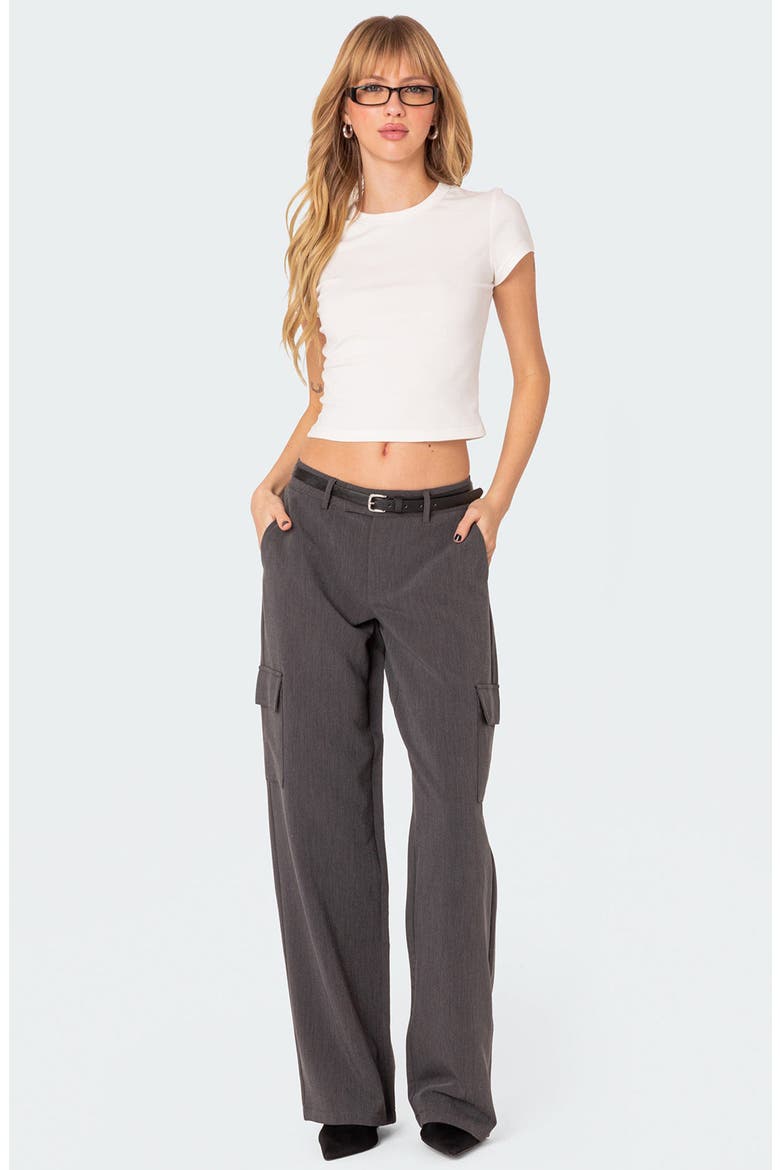 Faith Relaxed Straight Leg Trousers, Alternate, color, DARK-GRAY