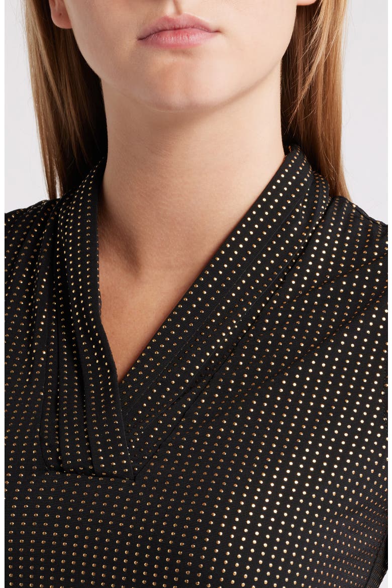 Dewdrop Stud Sleeveless Top, Alternate, color, ANNE BLACK/ GOLD