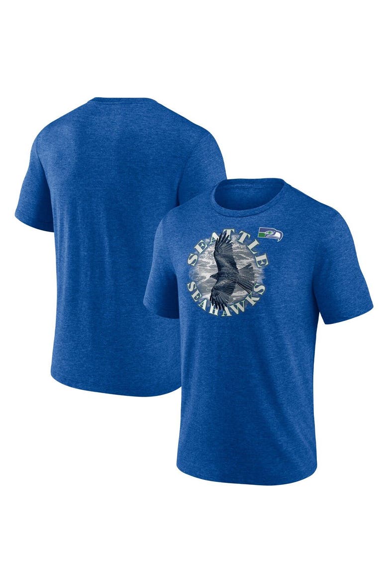 Men's Fanatics Branded Heathered Royal Seattle Seahawks Sporting Chance T-Shirt, Main, color, Heather Royal