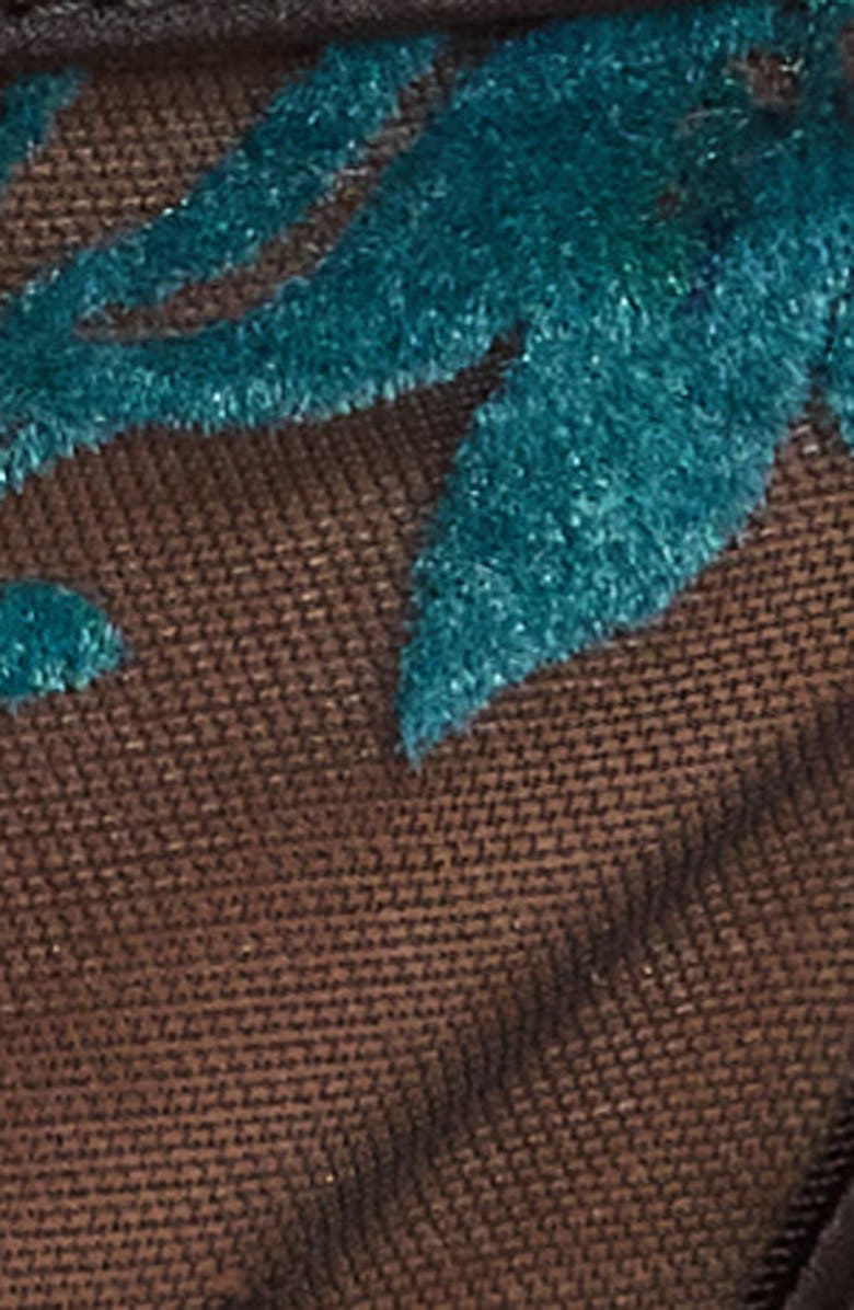 KILO BRAVA Embroidered Mesh G-String, Alternate, color, Black Emerald