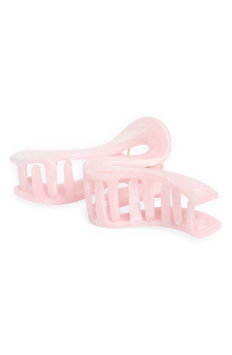 L. Erickson Nara Claw Clip, Main, color, Pink