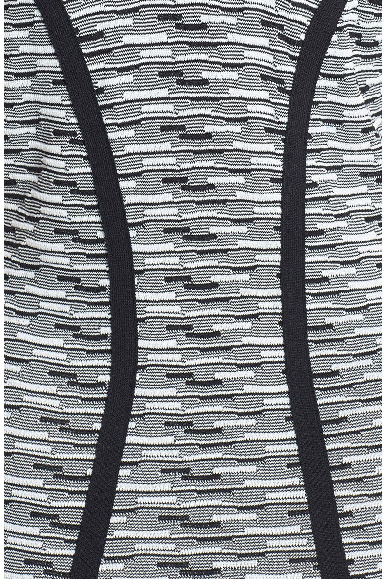 by Andrew Marc Jacquard Sheath Dress, Alternate, color, BLACK/ WHITE