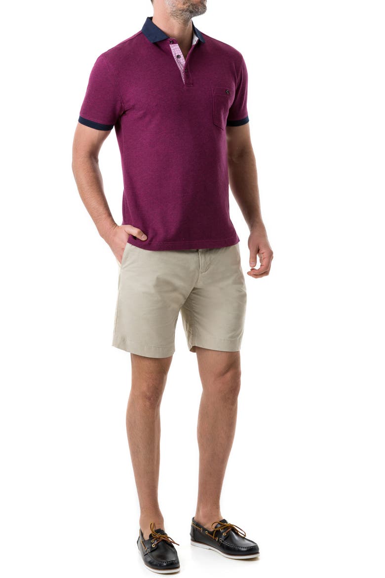 Gap Road Jacquard Polo, Alternate, color, CERISE