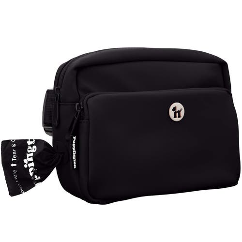 Puppington 3-in-1 Dog Walking Bag With Poop Bags In Onyx Black