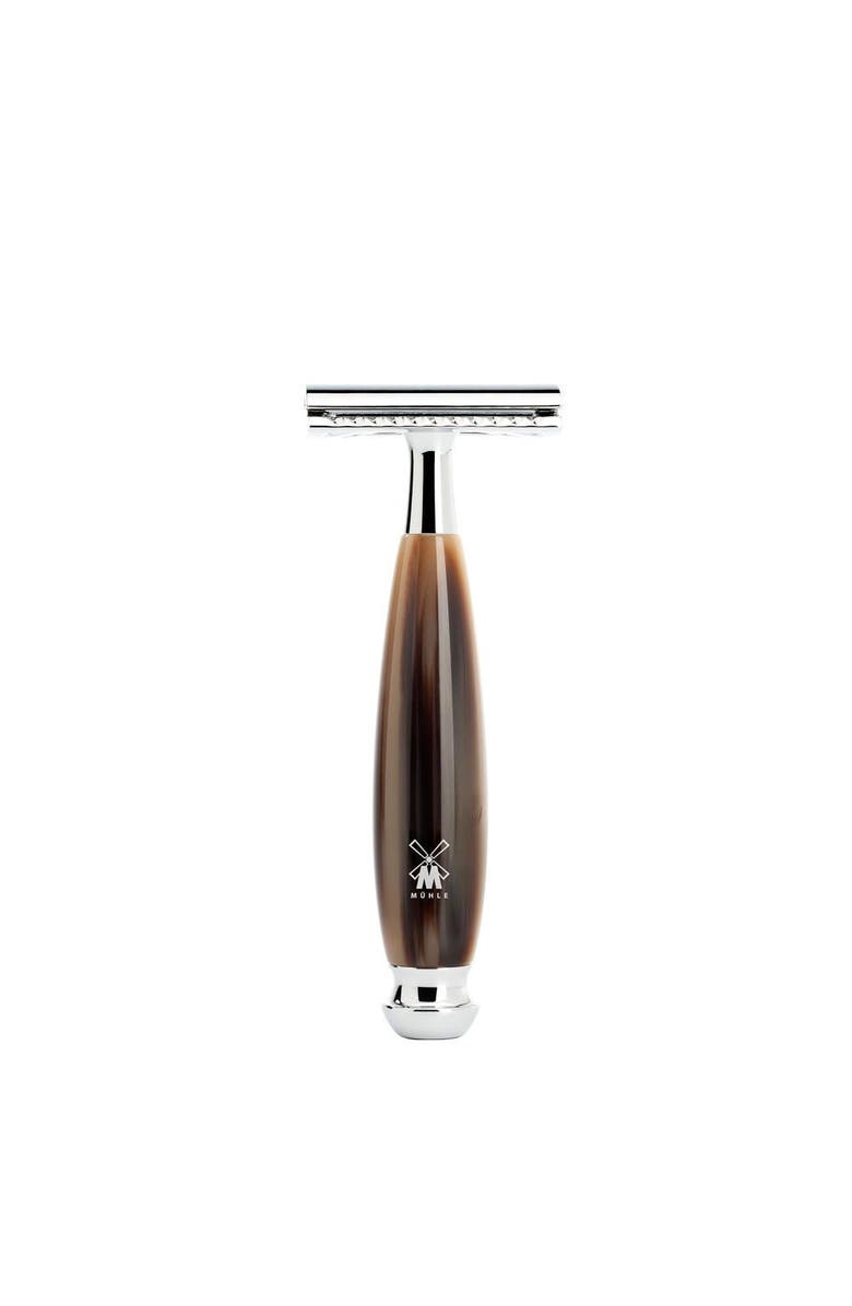 MÜHLE Vivo Brown Horn Safety Razor, Main, color, Horn Brown