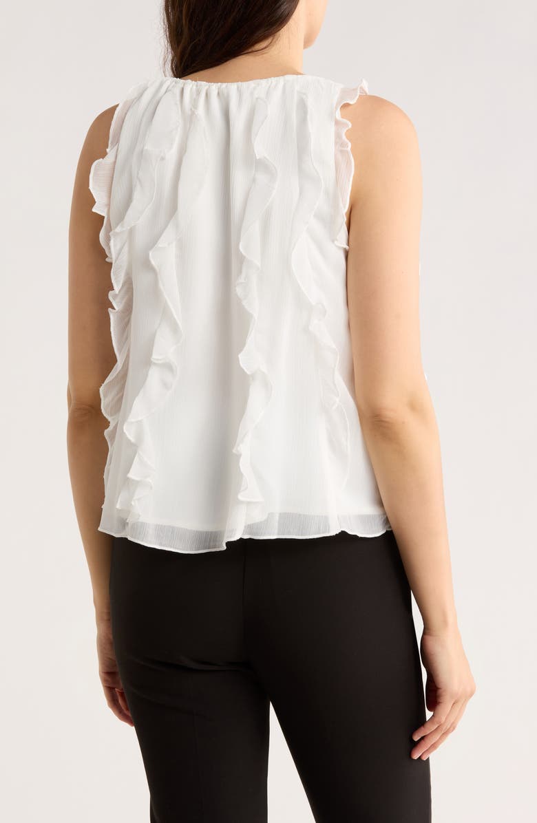 Halogen<sup>®</sup> Ruffle Sleeveless Top, Alternate, color, New Ivory