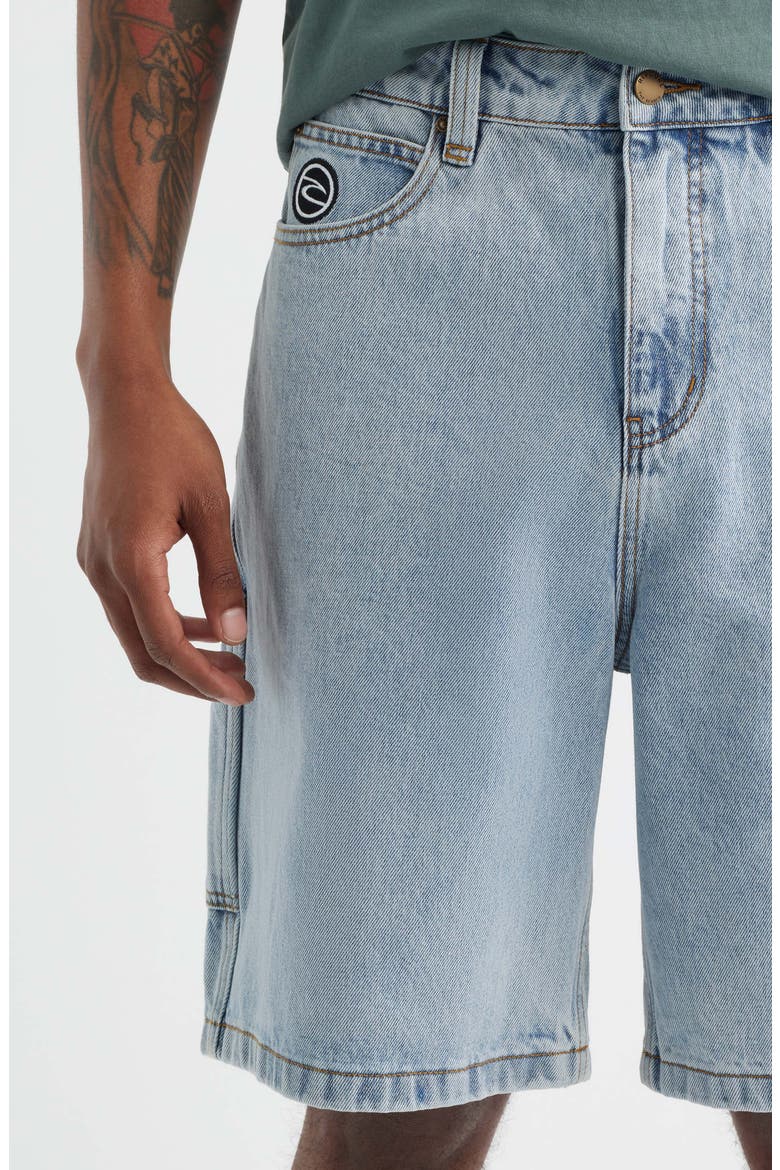 Nu Dose Denim Walking Shorts, Alternate, color, WASHED BLUE