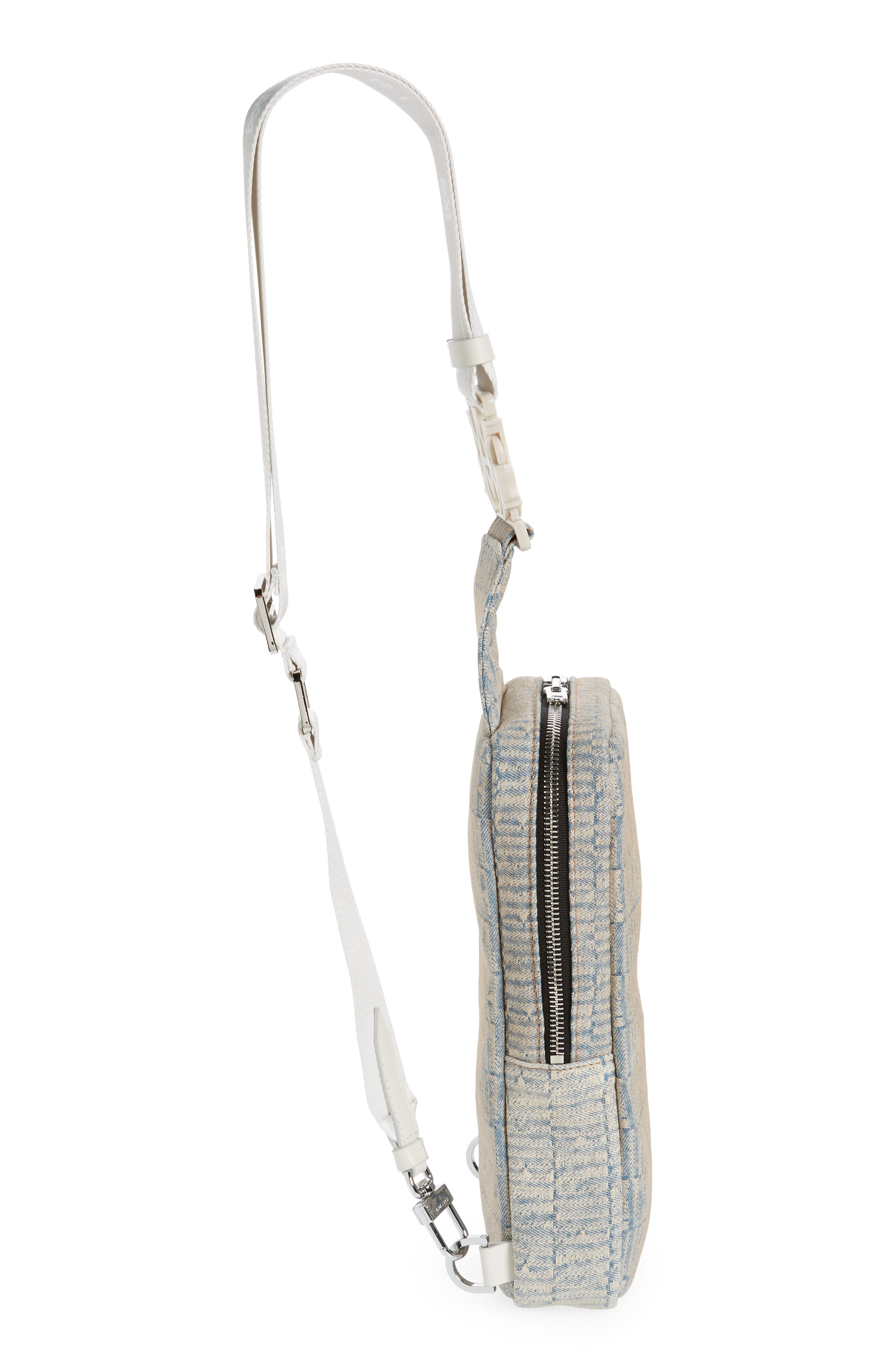 Logo Jacquard Denim Sling Bag, Alternate, color, CLAY INDIGO