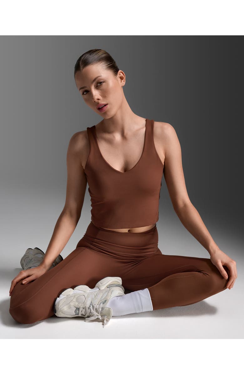 2XU Fluid Hi-Rise Tights, Alternate, color, Sepia/Sepia