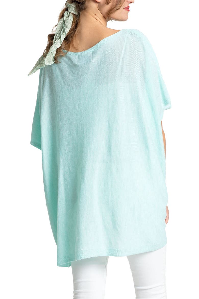 Twist Front Recycled Knit Kimono, Main, color, LT GREEN
