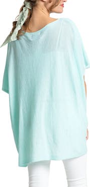 SAVE THE OCEAN Twist Front Recycled Knit Kimono