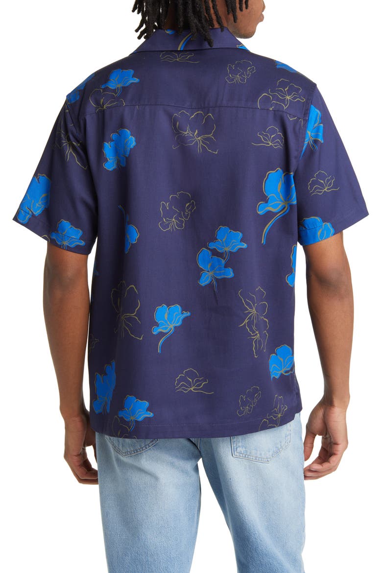 トップス Disco Print Canty Short Sleeve Shirt Saturdays NYC Canty Mānoa Floral Short Sleeve Camp Shirt (Men