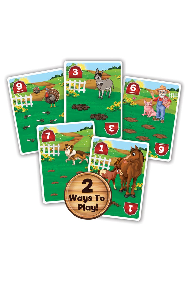 Old MacDonald's Farm Go Poop Card Game, Alternate, color, Multicolor