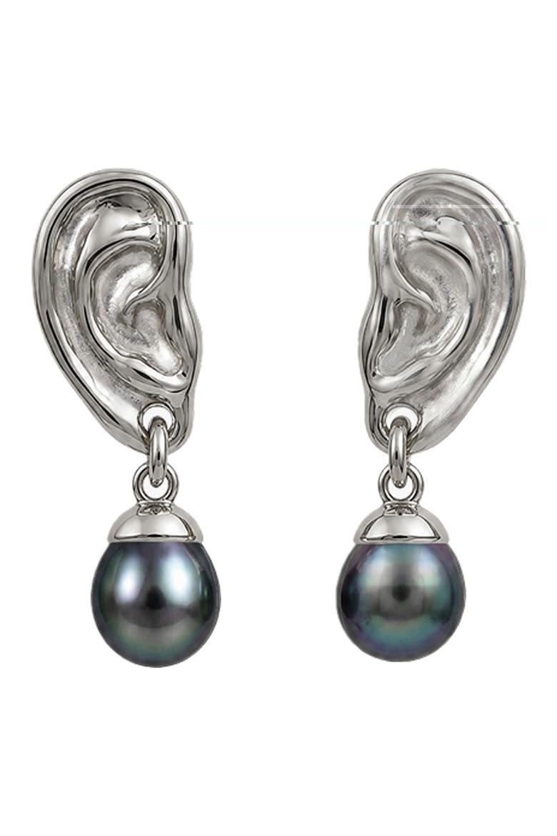 Anatomy Of Desire Drop Earrings, Main, color, METALLIC SILVER