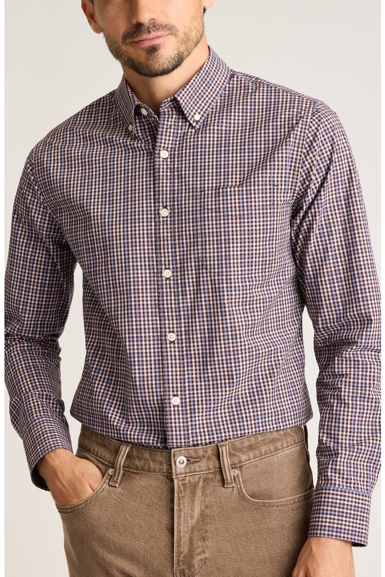 Everyday Check Button-Down Shirt, Main, color, SMOKETOWN CHECK