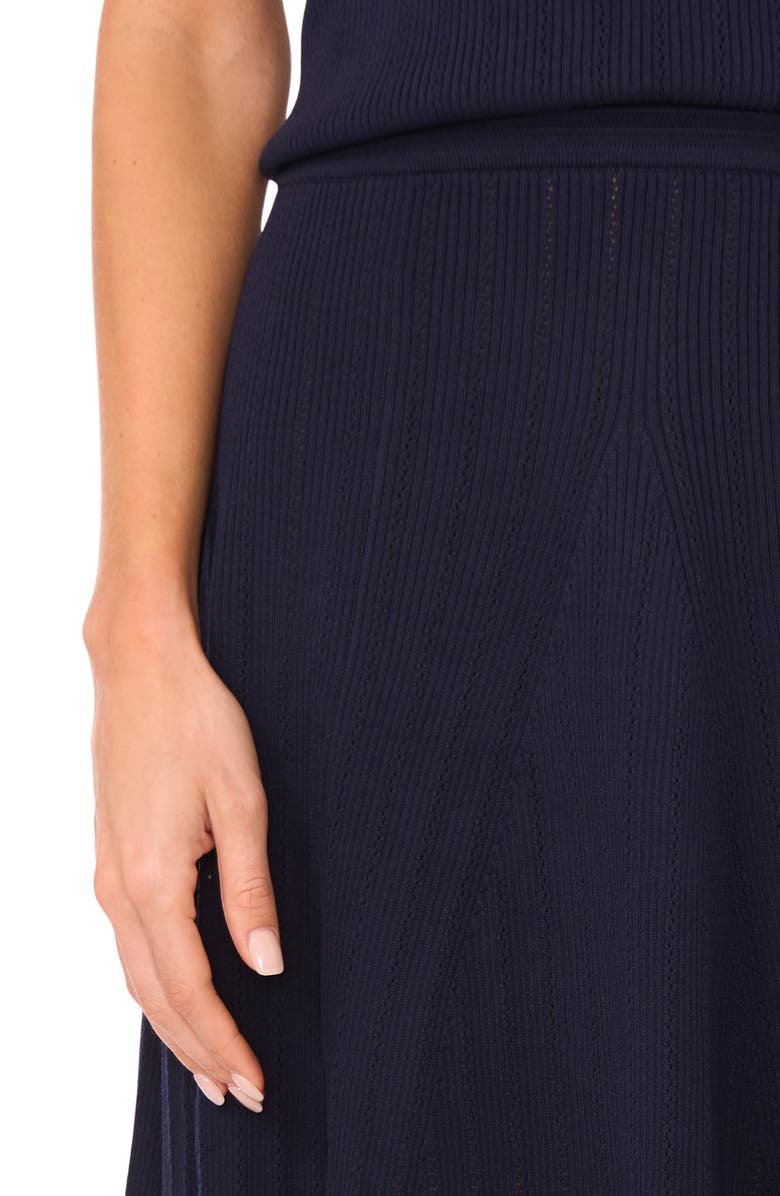 Ted Baker Pointelle Rib Sweater Skirt, Alternate, color, Classic Navy